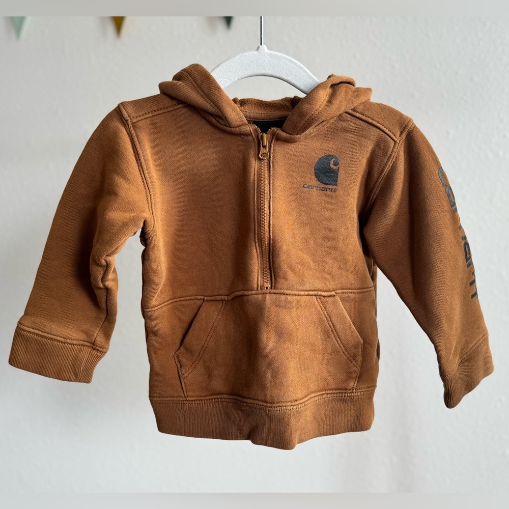 CARHARTT | Half-Zip Sweatshirt with Hood - Picture 2 of 5